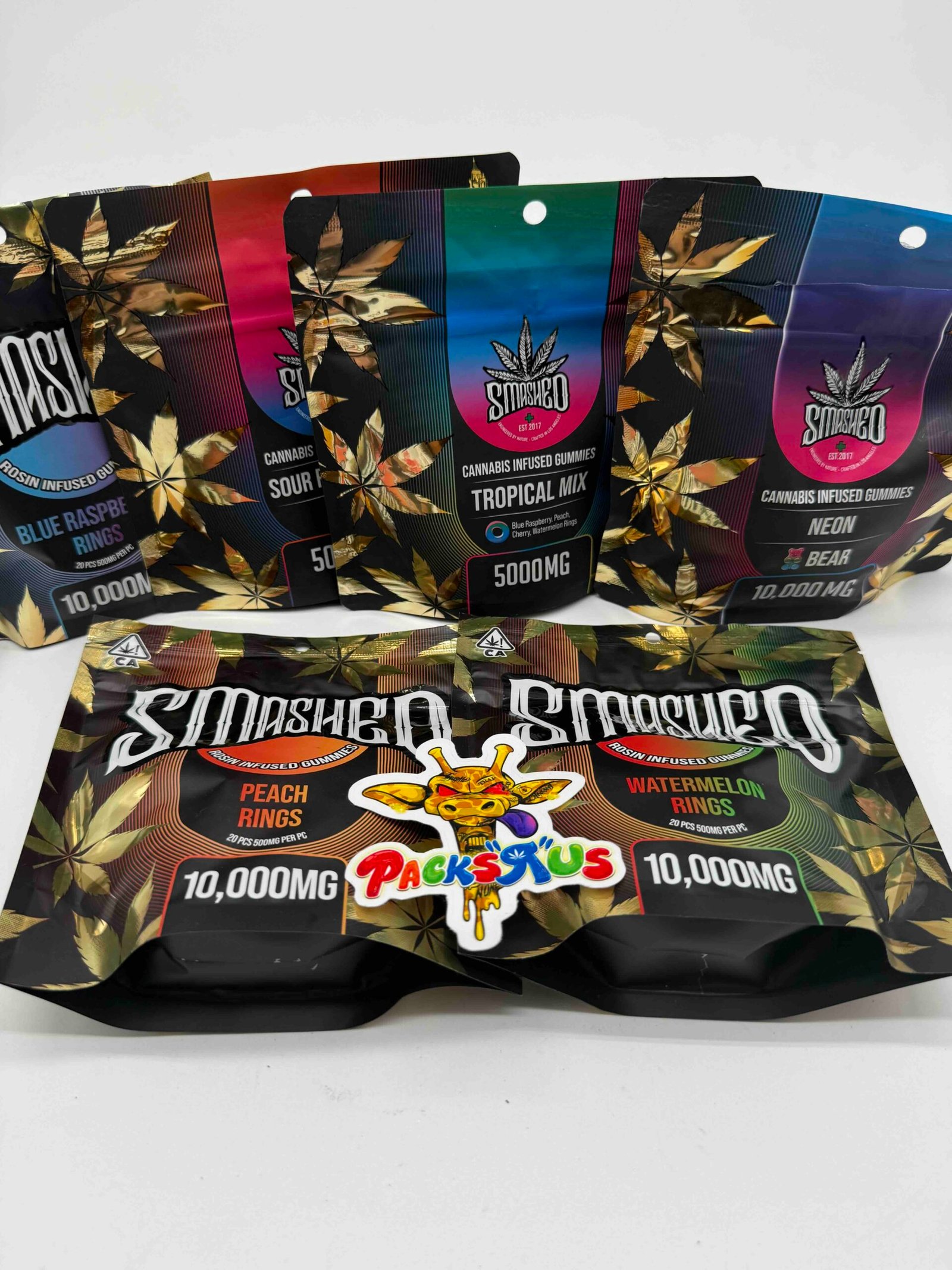 Smashed Cannabis Gummies (5000mg / 10000mg) – THC Infused Edibles Smashed Cannabis Gummies (5000mg / 10000mg) – THC Infused Edibles